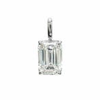 Zonder minimumprijs - Hanger - 14 karaat Witgoud - 2.07ct.