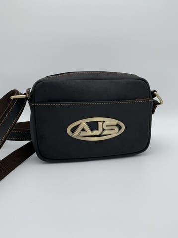 Handtas Mat zwart messenger shoulder/crossbody bag 100% leer, Ophalen of Verzenden, Nieuw