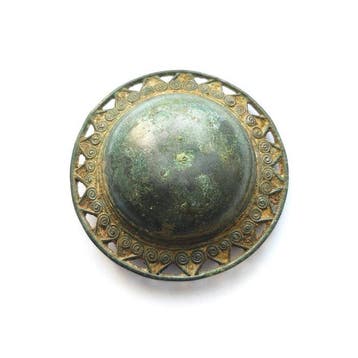 West-Aziatisch Brons Ronde ornamentale gesp voor riem –