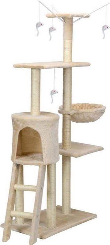 XXL Kattenboom Krabpaal | Beige | Premium | OP=OP, Ophalen of Verzenden, Nieuw
