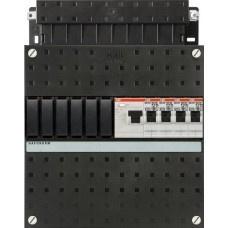 ABB groepenkast 1-fase, 4 groepen, 1 Aardlekschakelaar 2-P, Nieuw