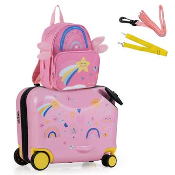 2dekans | Coast Kinderkoffer en Rugzak Set - zitkoffer met, Ophalen of Verzenden, Zo goed als nieuw