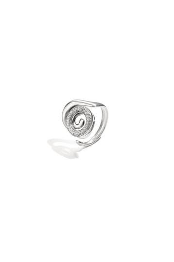 Goudlief Statementring spiraalschelp met steentjes (Ringen), Overige materialen, Verzenden, Nieuw, Dame