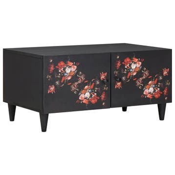 vidaXL Salontafel Multikleur 80 x 50 x 40 cm Massief Mango, Huis en Inrichting, Tafels | Salontafels, Verzenden, Nieuw, Overige houtsoorten