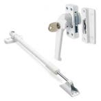 2x Raamsluiting met slot + Telescopische uitzetter | AXA, Doe-het-zelf en Verbouw, Verzenden, Nieuw