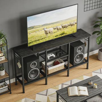 TV Meubel met Open Opbergvakken en Soundbar Plank - Geschikt, Verzenden, Nieuw