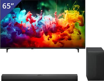 LG 65 inch QNED TV + LG Soundbar met Subwoofer, Nieuw
