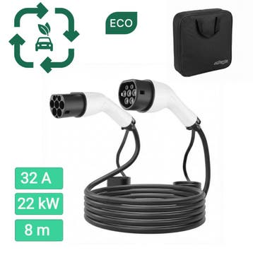 Laadkabel Type 2  - 3 fase 32A 8 meter voor Elektrische auto, Verzenden, Nieuw, Porsche