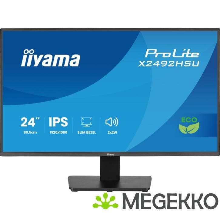 Iiyama Prolite X2492HSU-B1 24Full HD IPS Monitor, Computers en Software, Monitoren, Nieuw, Verzenden
