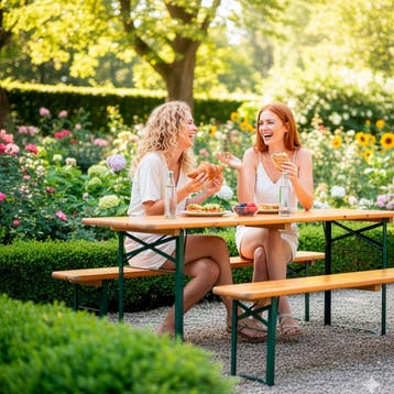 Biertafelset Sissi, 3-delig, inklapbaar - bruin, Huis en Inrichting, Stoelen, Verzenden, Nieuw