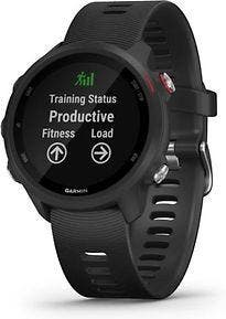 Garmin Forerunner 245 Music zwart met een zwarte siliconen, Verzenden, Gebruikt