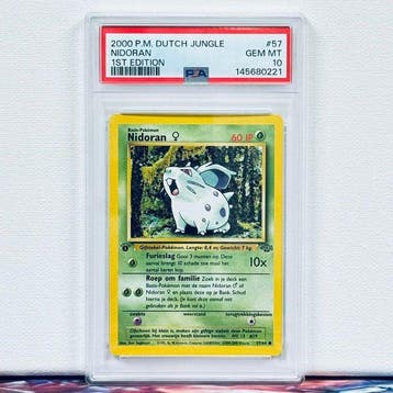 Pokémon Graded card - NIDORAN #57 1ST EDITION - Pokémon -, Nieuw