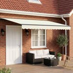 vidaXL Elektrisch Uittrekbaar Zonnescherm Crème en Antraciet, Verzenden, Nieuw