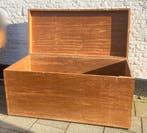 teak kist met handgrepen, 112 x 52 x 52 cm, Gebruikt, Teakhout, 100 tot 125 cm, 50 tot 75 cm