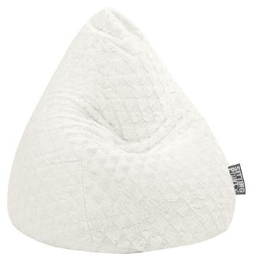 Kinder Zitzak Zitzak Fluffy Hearts L - Wit, Verzenden, Nieuw
