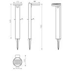 LED Solar Tuinverlichting - Paal/Sokkel - Trion Posino -, Tuin en Terras, Buitenverlichting, Staande lamp, Nieuw, Ophalen of Verzenden