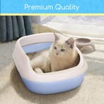 Kattenbak - Kattentoilet - 48x35x18 cm - Blauw - Nobleza, Dieren en Toebehoren, Kattenbakken, Verzenden, Zo goed als nieuw