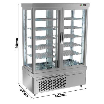 GGM Gastro | Panoramische koelvitrine - 935 liter - 1320mm -, Verzenden, Nieuw