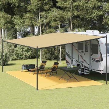 vidaXL Tenttapijt 400x600 cm beige, Verzenden, Nieuw