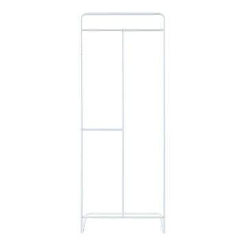Kledingrek Sandviken kapstok staal 166x63x48 cm wit [en.casa, Verzenden, Nieuw