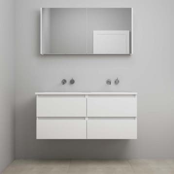 On-Line Badkamermeubelset - 120 cm - Voorgemonteerd - Acryl, Huis en Inrichting, Badkamer | Badkamermeubels, Ophalen of Verzenden
