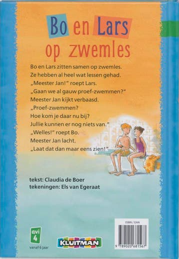 Bo en Lars op zwemles / Klavertje twee-serie 9789020681567, Verzenden, Gelezen, Connie de Boer