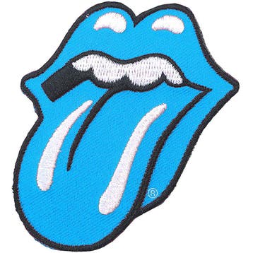 The Rolling Stones - Classic Tongue Blauw - patch off. merch, Ophalen of Verzenden, Nieuw, Kleding