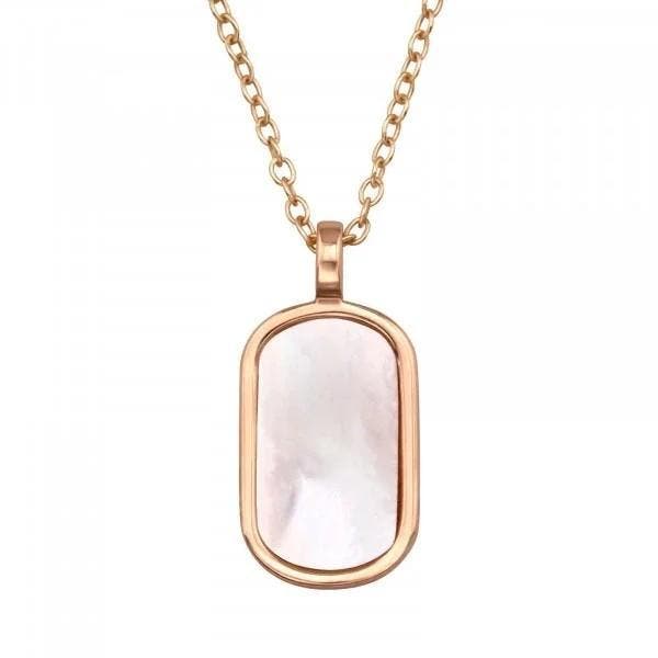Ketting zilver rose verguld, Sieraden, Tassen en Uiterlijk, Kettingen, Goud, Nieuw, Zilver, Ophalen of Verzenden