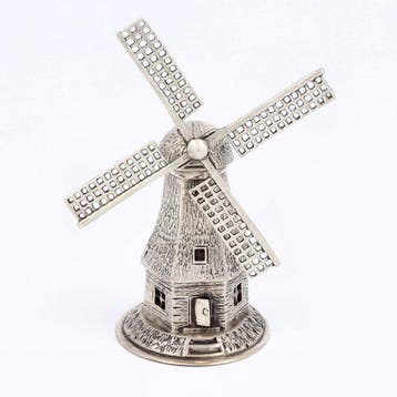 Molen. (Schoonhoven, 1982) - Beeldje - .835 zilver