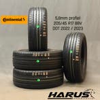 205/45/17 88V Continental zomerbanden 5,8mm profiel 4X, Gebruikt, 17 inch, Band(en), Personenwagen