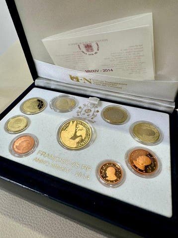 Vaticaan. Proof Set 2014 Papa Francesco (incl. 50 Euro