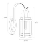 Solar wandlamp Venice - Led filament - Op zonne-energie, Zonne-energie, Kunststof, Verzenden, Minder dan 50 watt