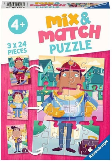 De Leukste Beroepen Puzzel (3 x 24 stukjes) | Ravensburger -, Verzenden, Nieuw