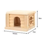 Houten Hamsterhuis met Raam – Schuilplaats voor Knaagdieren, Dieren en Toebehoren, Verzenden, Nieuw