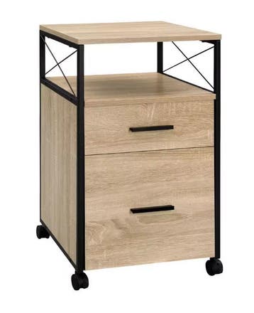 Mobiele Archiefkast met 2 Lades – 69 cm Licht Eiken, Verzenden, Nieuw