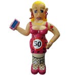 Te huur Sarah 50 jaar jubileum feestpop opblaaspop, Ophalen, Zo goed als nieuw, Abraham of Sarah