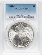 Verenigde Staten. Morgan Dollar 1881 - PCGS MS64 (San