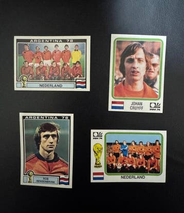 1978, 1974 Panini World Cup Stickers Johan Cruyff Original, Nieuw