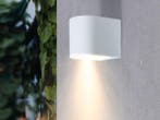 Veiling - 4x Wandlamp modern halfrond GU10 fitting zand wit, Nieuw