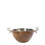 Champagne Koeler hert hout zilver 18x45x29cm, Huis en Inrichting, Woonaccessoires | Overige, Verzenden, Nieuw
