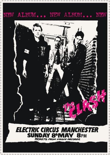 Posters - Poster Clash, The - Electric Circus Manchester, Verzenden, Zo goed als nieuw