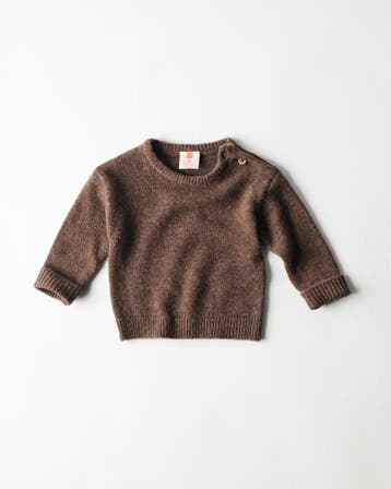 HEMA Newborn trui merinowol donkerbruin, Verzenden, Nieuw