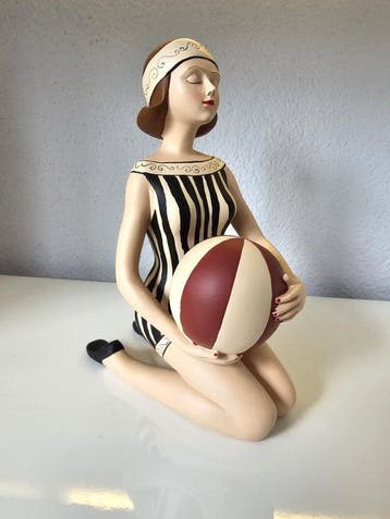 sculptuur, Baddame Jaren 50 - 22 cm - resin, Antiek en Kunst