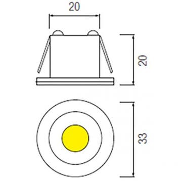 Voordeelpak LED Veranda Spot Verlichting 6 Pack - Mony -, Ophalen of Verzenden, Nieuw, Overige fittingen, Plafondspot of Wandspot