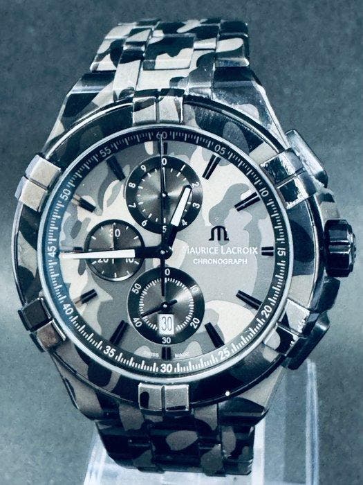Maurice Lacroix - Camouflage Chronograph -, Sieraden, Tassen en Uiterlijk, Horloges | Heren
