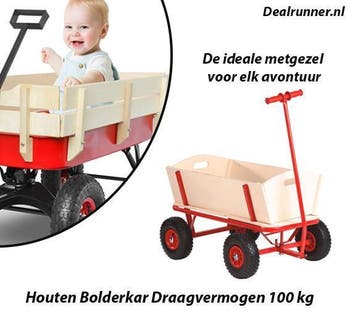 Houten Bolderkar Ook Handig is voor Opslag en Platformwagen, Verzenden, Nieuw