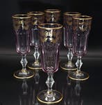 Artemisia - Champagne fluitje (6) - Monet - Kristal, goud 24