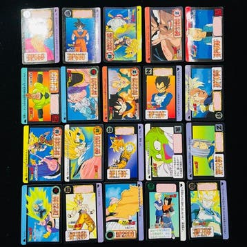 Bandai - 20 Card - Dragon Ball Z - Goku, Vegeta, Majin Buu, Nieuw