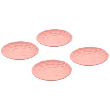 Polspotten Koa Borden Roze (set Van 4) - Maat S - Nieuw in, Huis en Inrichting, Keuken | Servies, Ophalen of Verzenden, Nieuw