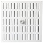 Aluminium afsluitbaar schuifrooster opbouw 350 x 350mm - WIT, Verzenden, Nieuw